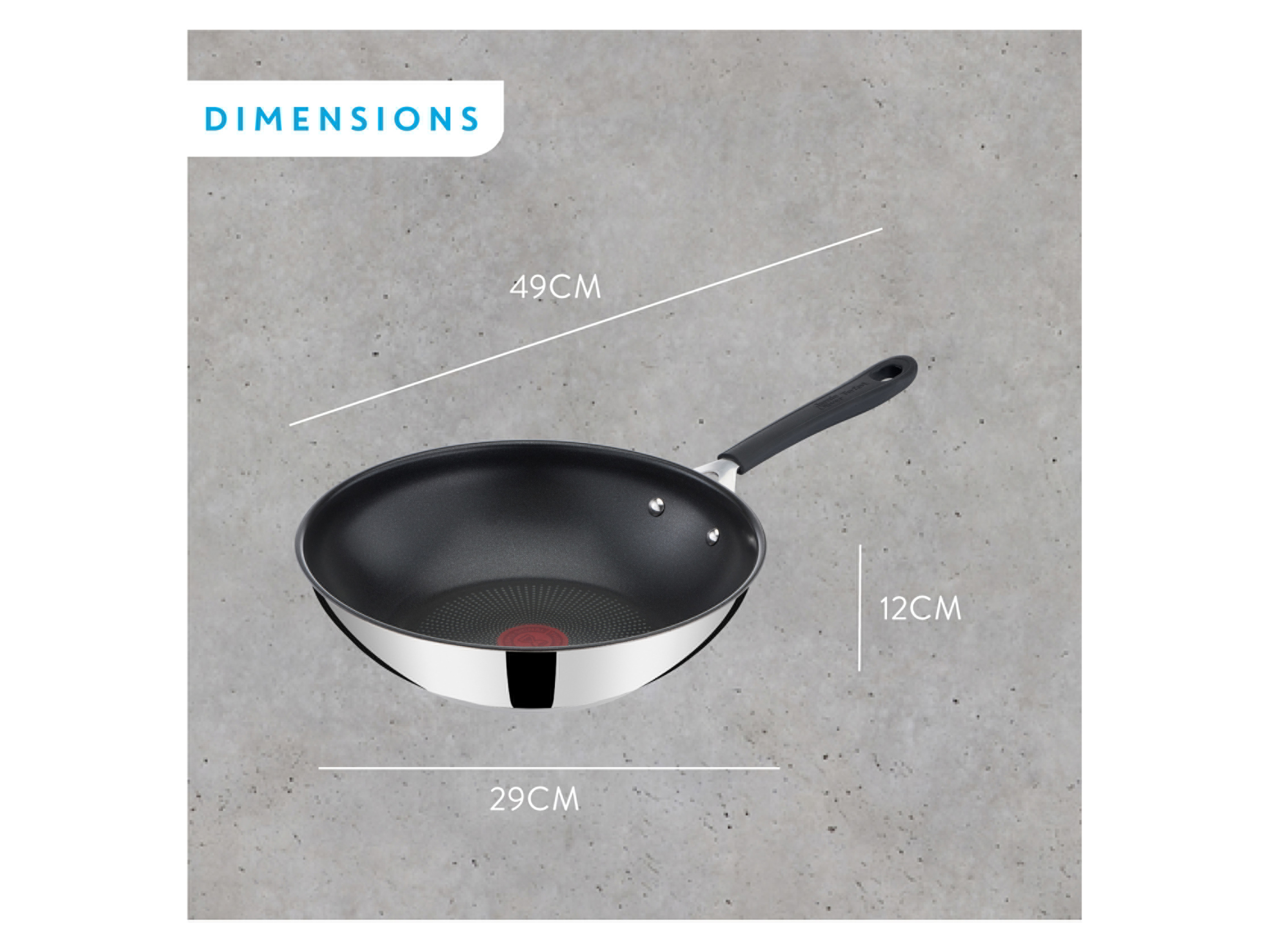 JAMIE OLIVER BY TEFAL Edelstahl-Wokpfanne »Quick & Easy«, Ø 28 cm – Bild 2 von 4