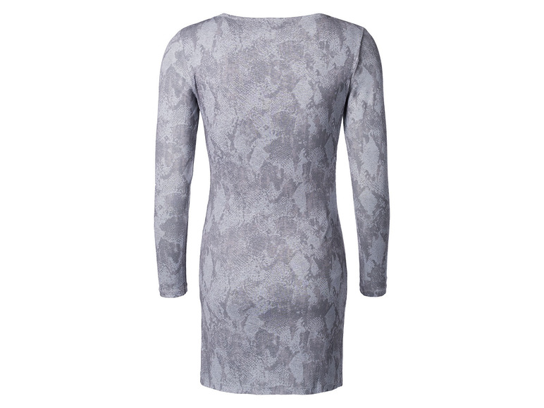 Gehe zu Vollbildansicht: esmara® Damen Mesh-Kleid mit modischem Snake-Print, grau - Bild 3