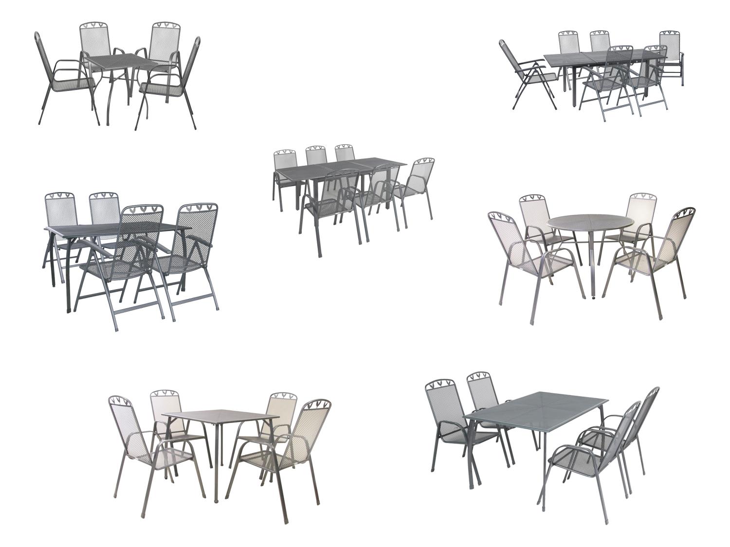 Greemotion Toulouse Garden Table and Chair Set Iron Grey 2
