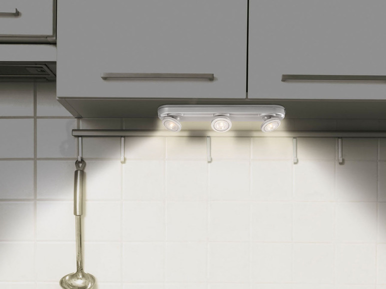 Gehe zu Vollbildansicht: LIVARNO home LED-Unterbauleuchte, schwenkbare Spots, mit Klebepads - Bild 10