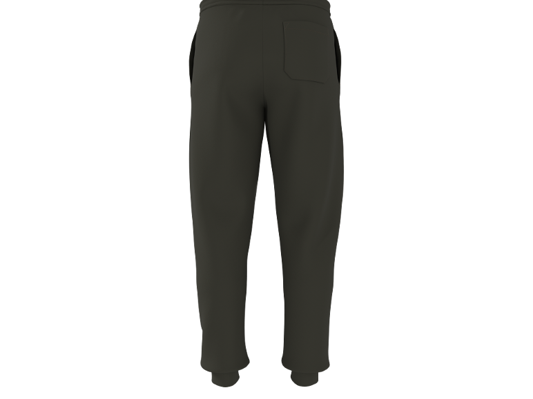 Dunkelgraue Jogginghose mit Taschen, Rückansicht
