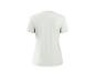 Damen-T-Shirt, weiß, kurzärmelig, Rückansicht.