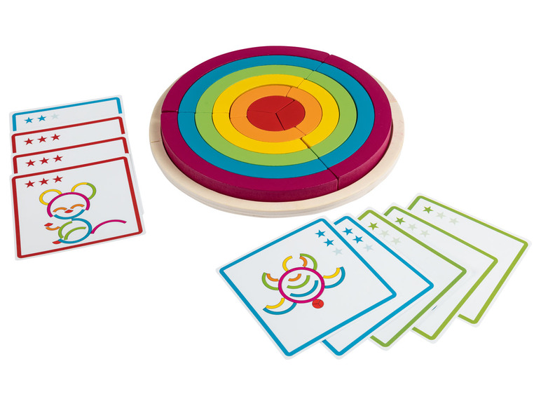 Gehe zu Vollbildansicht: Playtive Regenbogen Legespiel Blume / Kreis / Tangram / Hexagon - Bild 15