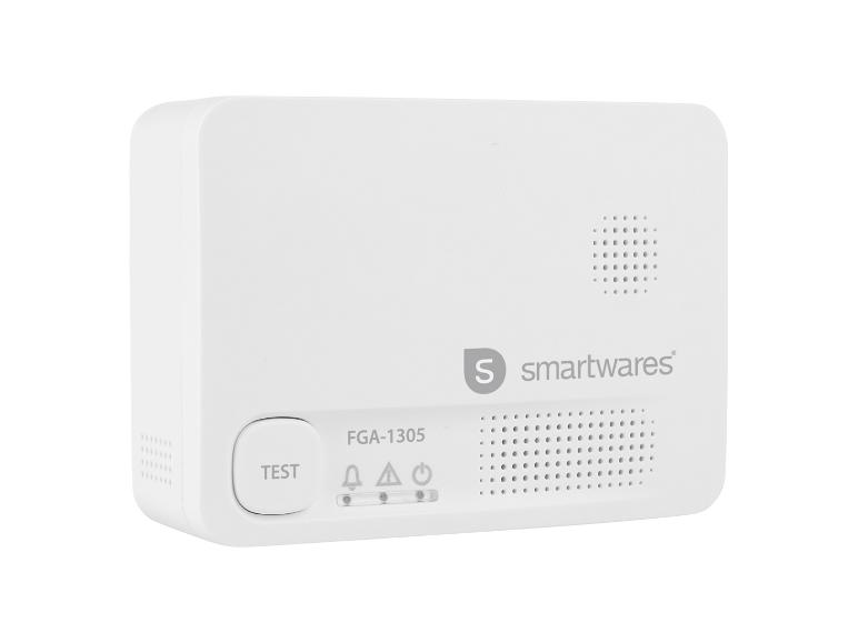 Smartwares FGA-1305 weißer Rauchmelder mit Testtaste und LED-Anzeigen