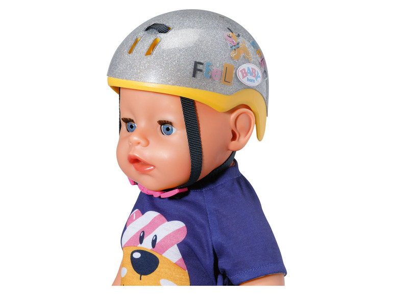 Gehe zu Vollbildansicht: Baby Born Puppen Fahrradhelm, mit Kinnriemen - Bild 2