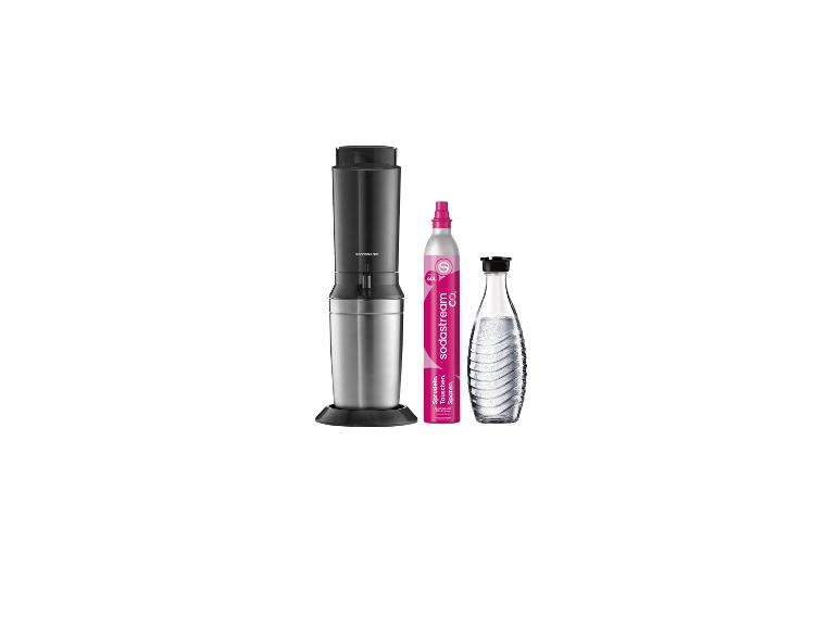 SODASTREAM »Crystal« titan, inkl. 0,7 L Glaskaraffe und Zylinder
