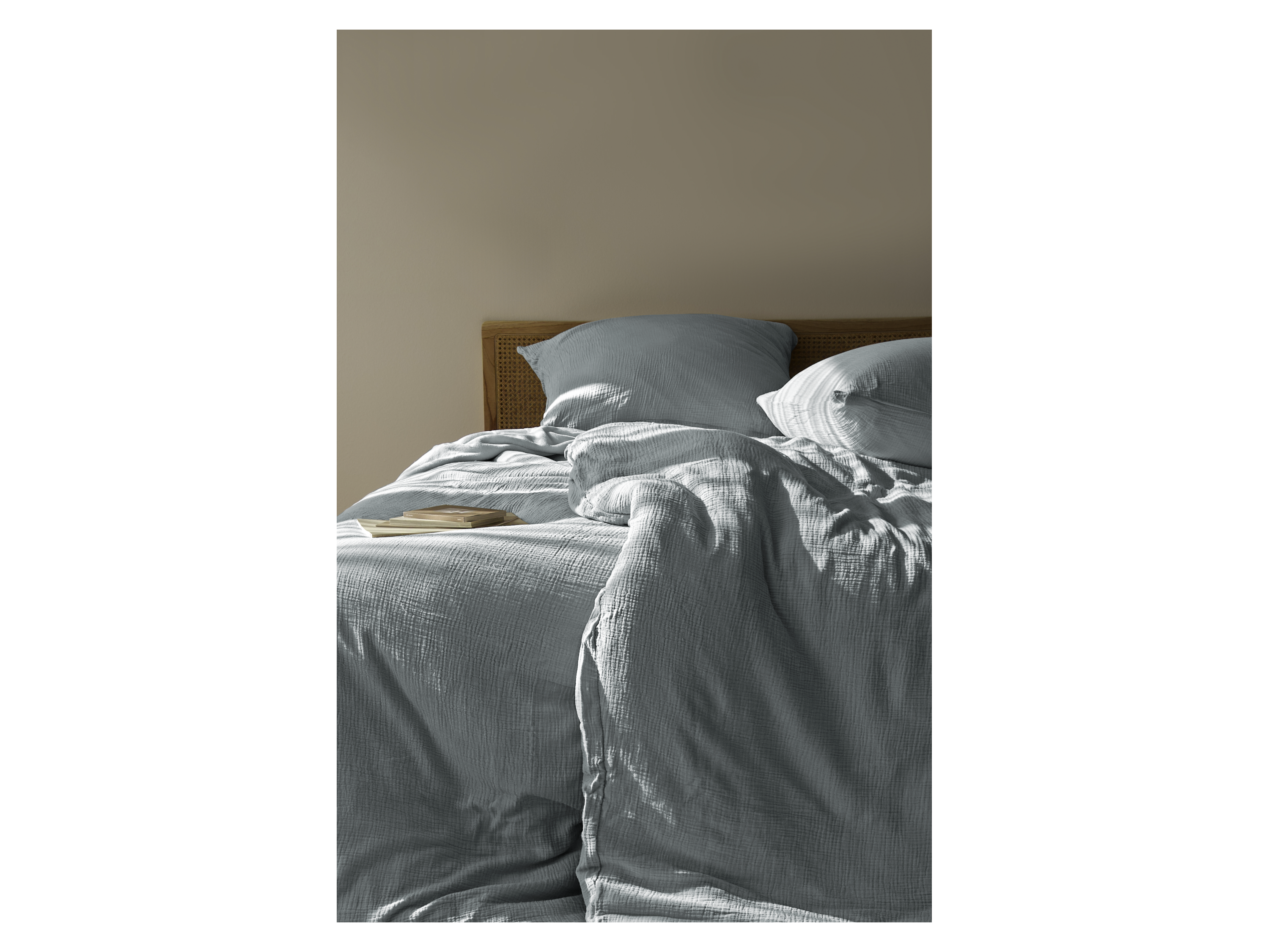 Thumbnail - Bierbaum Bettwäsche Musselin (Hellblau, 135 x 200/ 80 x 80 cm)