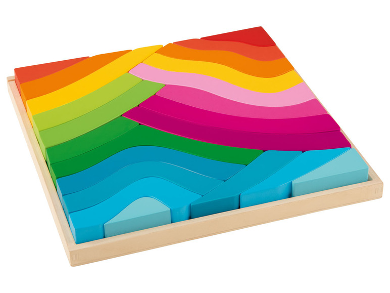 Gehe zu Vollbildansicht: Playtive Holz Regenbogen-Sets, nach Montessori-Art - Bild 6