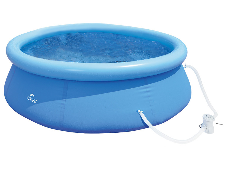 CRIVIT Quick-up-Pool, Ø 240 x H 63 cm, inkl. Filterpumpe | Swimmingpools