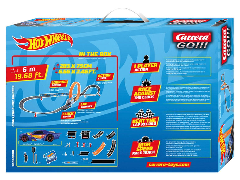 Carrera GO!! Hot Wheels Rennstrecke mit Looping und schnellen Kurven.