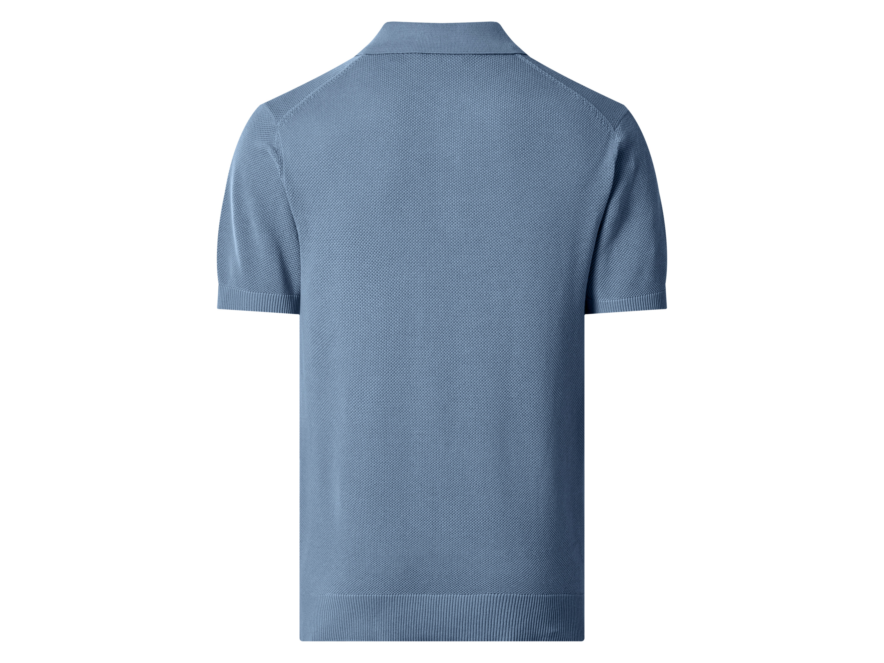 ESMARA MEN Herren Premium Feinstrick-Poloshirt (Blau, L (52/54)) – Bild 3 von 4