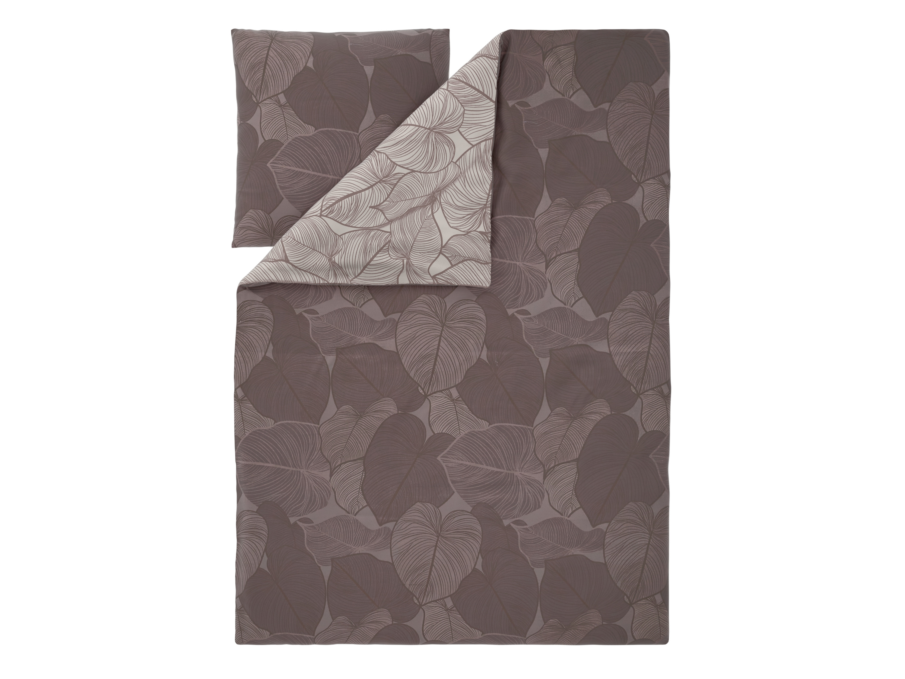 LIVARNO® Mikrofaser-Satin-Bettwäsche, 155 x 220 cm (Braun) – Bild 2 von 4