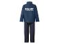 Kinderpolizeikostüm mit blauer Jacke und Hose, mit „POLICE“ auf dem Rücken