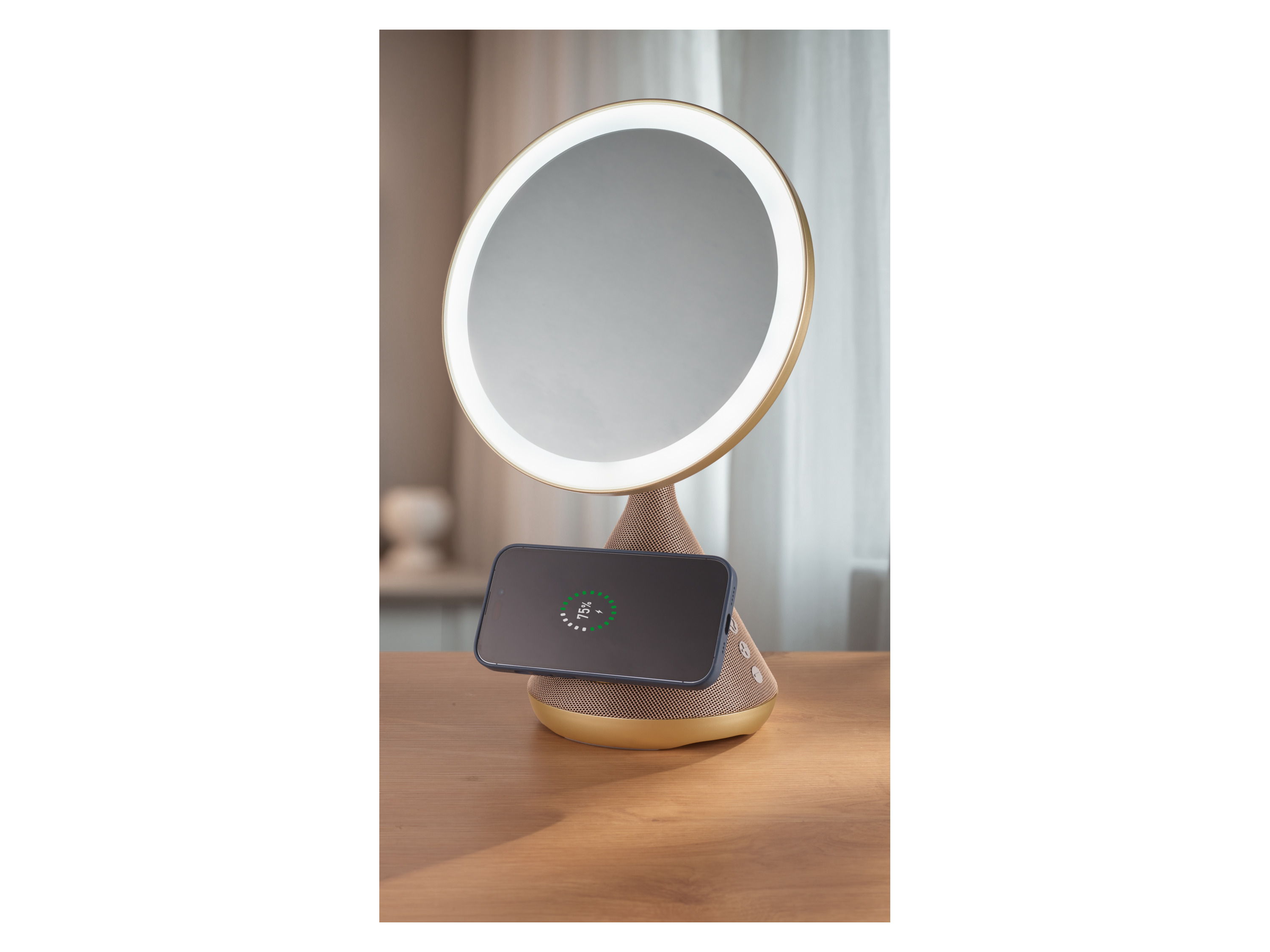 TRONIC® LED-Schminkspiegel (Gold) – Bild 2 von 4