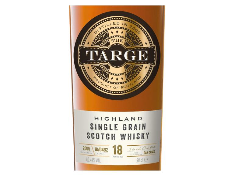 Flasche Highland Single Grain Scotch Whisky, 18 Jahre alt, 44% Vol., 70cl.