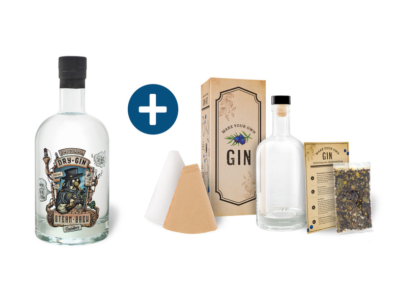 Gehe zu Vollbildansicht: Steam Brew Hopfen Gin 42% Vol + DIY Gin Kit GRATIS - Bild 1