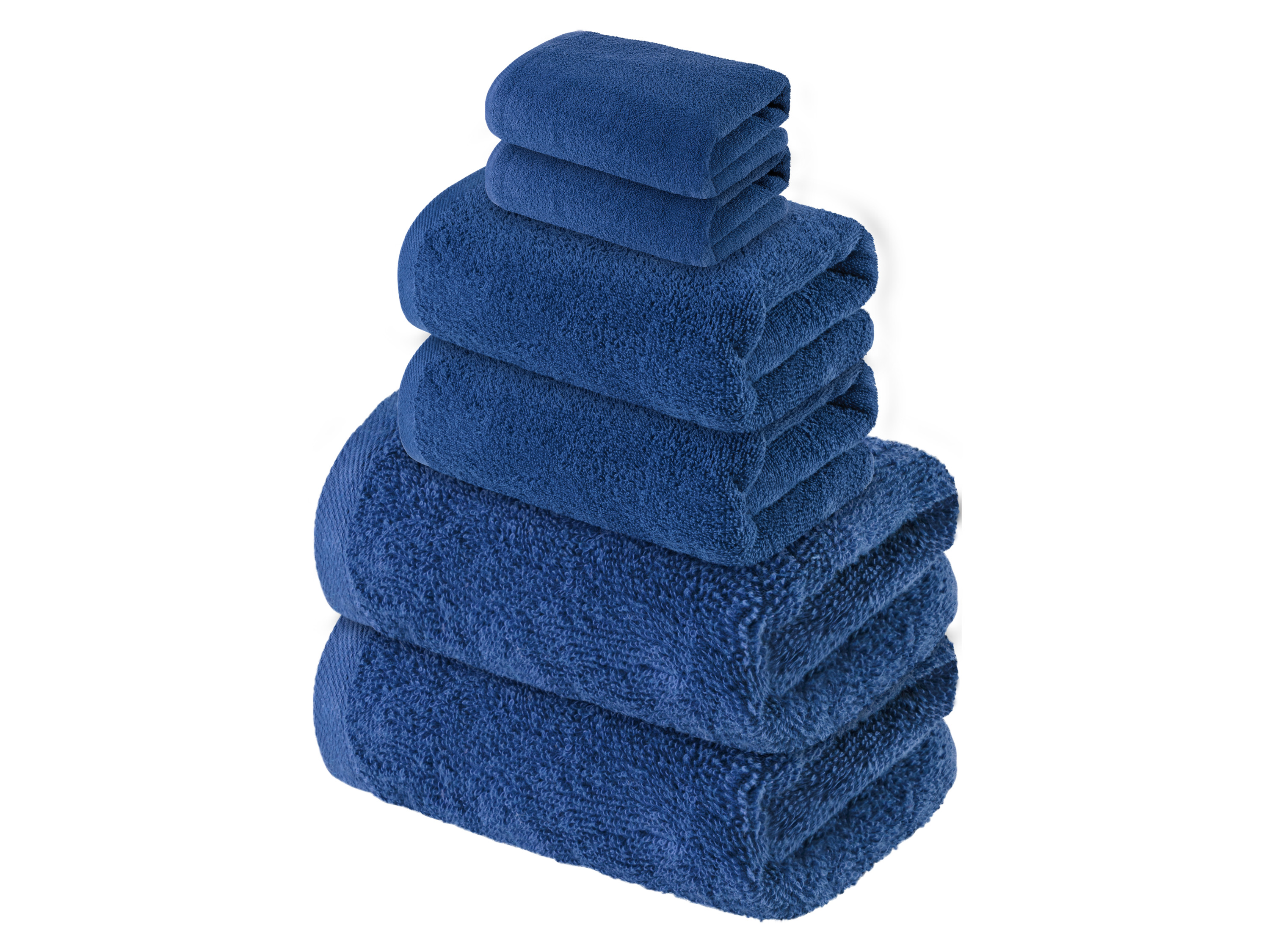 LIVARNO home Frottier-Set Basic 350gsm 6tlg. (Blau)““ | 00 Handtücher