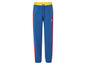 Blaue Jogginghose mit roten Streifen und Lidl-Logo.