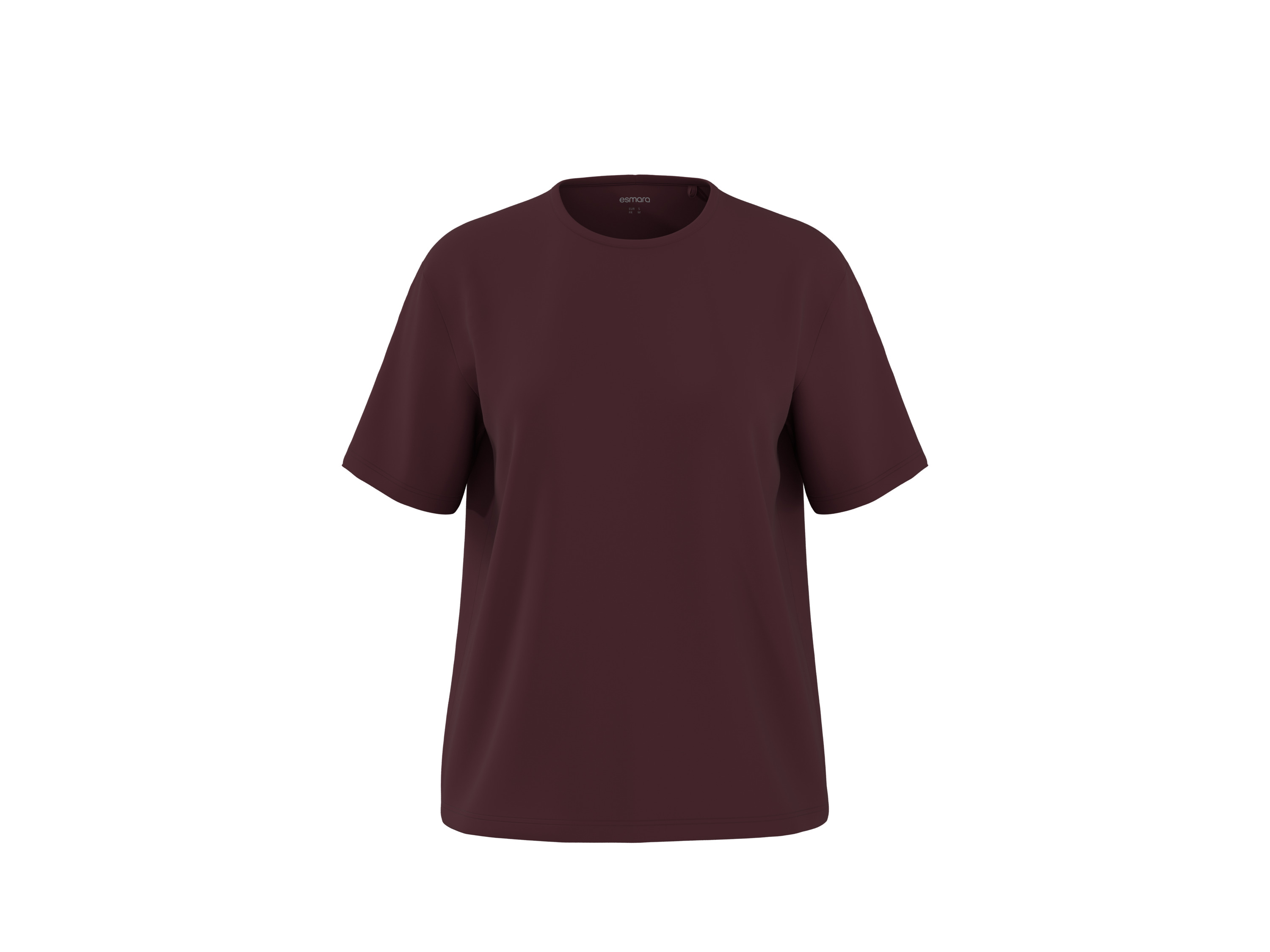 ESMARA® Damen T-Shirt (Bordeaux, M(40/42))