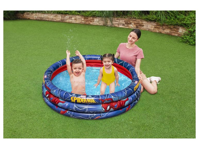 Spider-Man Planschbecken für Kinder, Sommerspaß im Wasser.