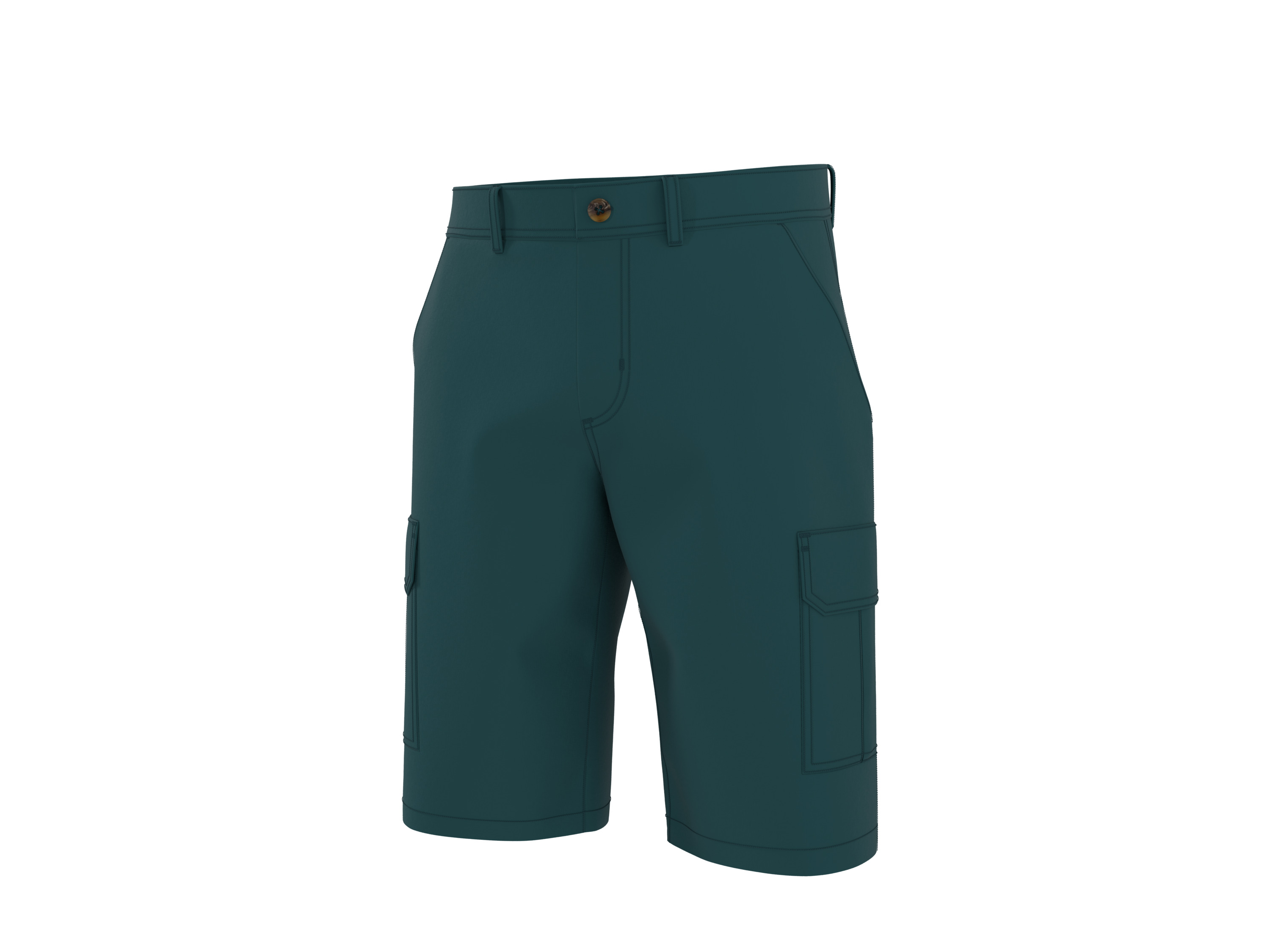 ESMARA MEN Herren Cargo-Bermudas (Petrol, 54)