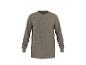 Grau meliertes Herren-Langarm-T-Shirt
