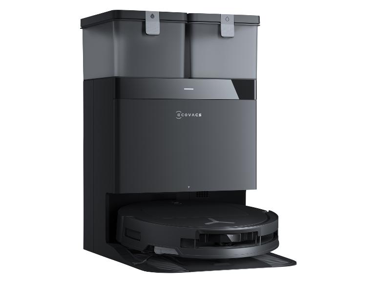 ECOVACS Saugroboter mit automatischer Entleerungs- und Reinigungsstation, schwarz