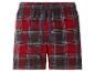 Rote karierte Shorts mit marineblauem Kordelzug