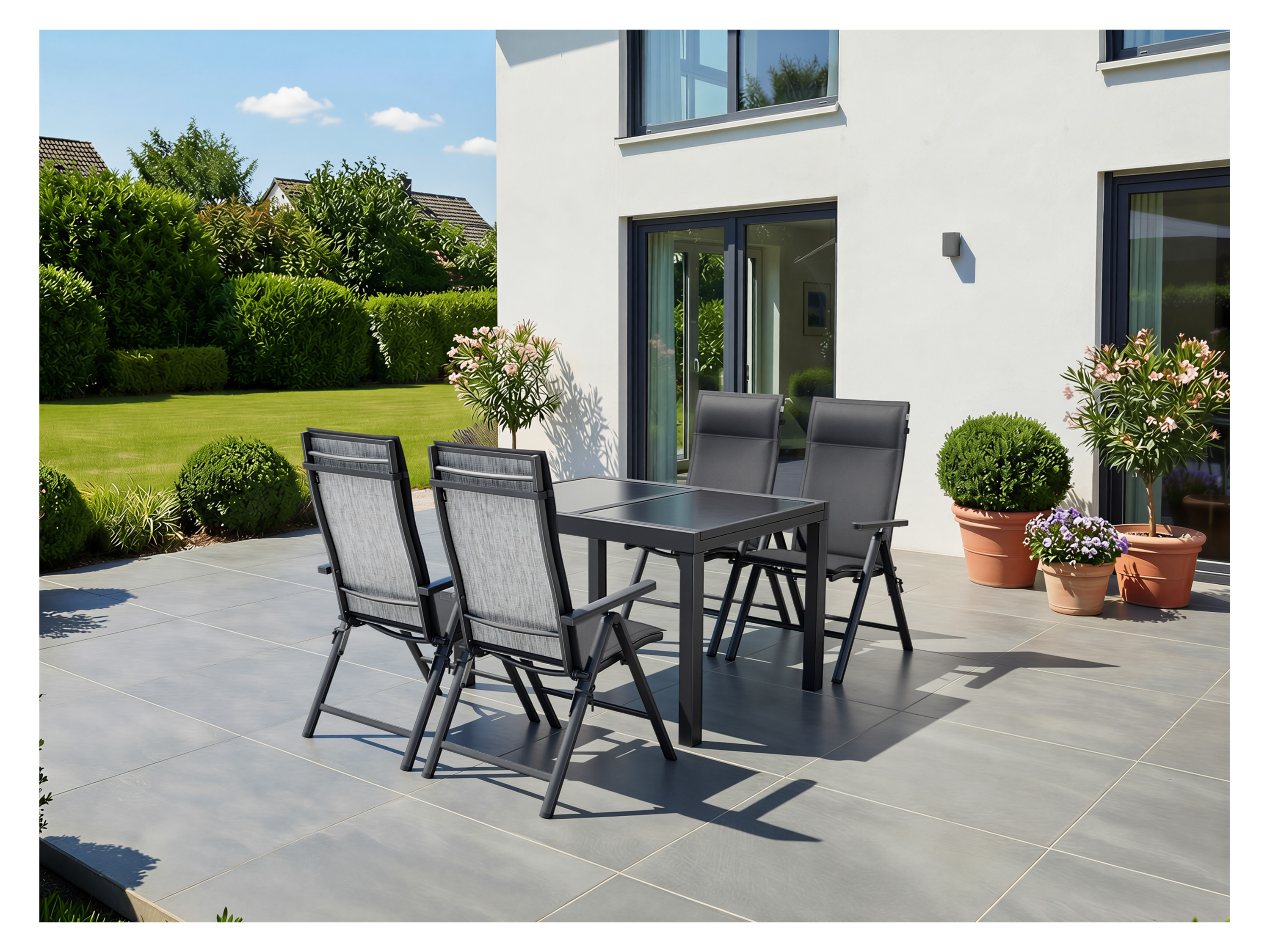 LIVARNO® Alu-Klappsessel »Houston« hellgrau-meliert, 2 Stück 2