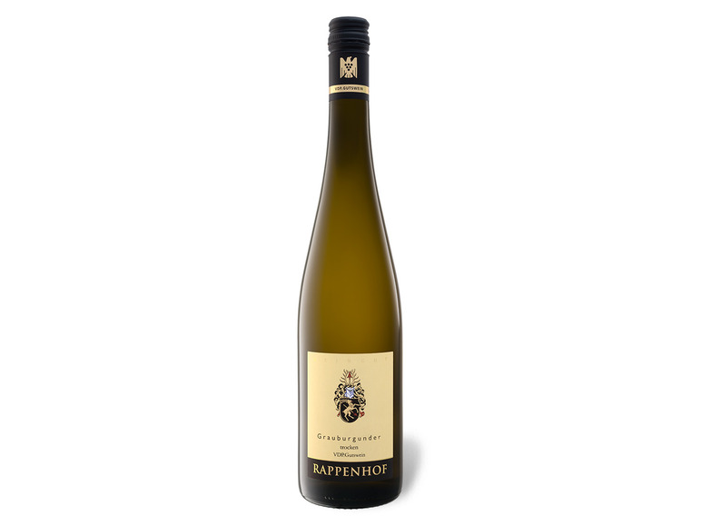 Gehe zu Vollbildansicht: Weingut Rappenhof Grauer Burgunder VDP.Gutswein trocken, Weißwein 2020 - Bild 1