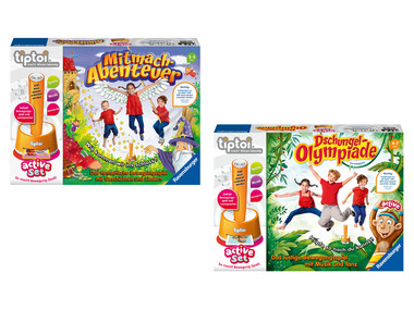 Ravensburger - Tiptoi ACTIVE Set »Mitmach-Abenteuer« / »Dschungel-Olympiade« 