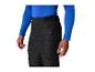 Mann in schwarzer Skihose und blauem Baselayer