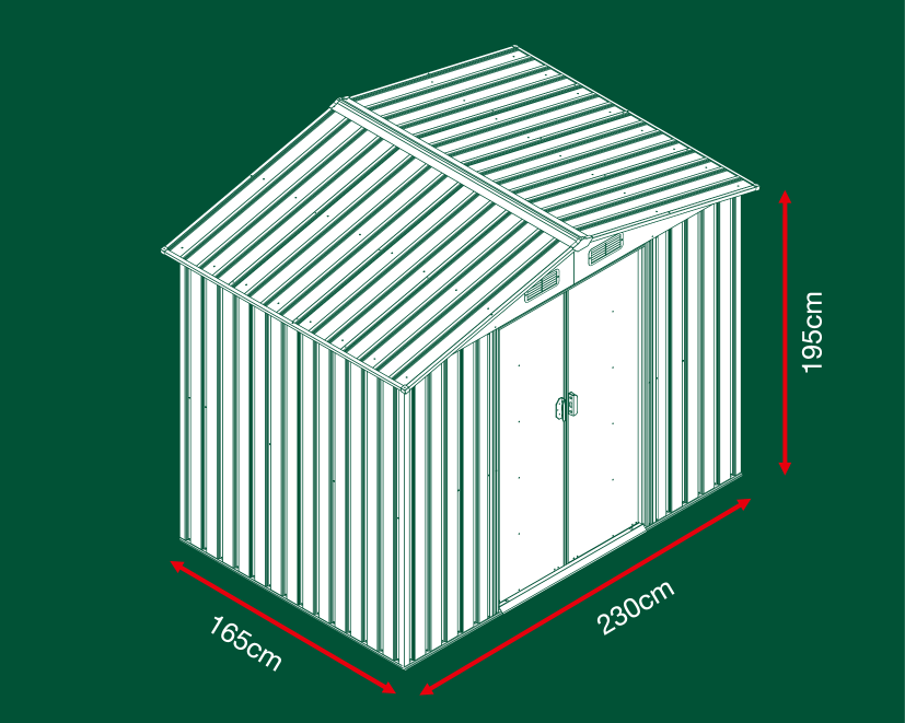 Thumbnail - PARKSIDE® Gartengerätehaus XL, aus Metall