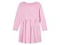 Ein rosa Kleid mit langen Ärmeln für Mädchen.