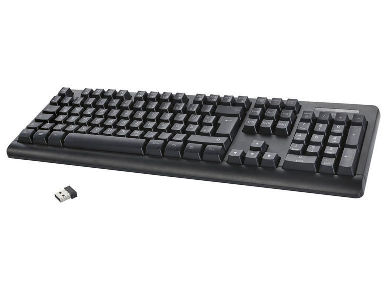 Tastatur, SILVERCREST® mit kabellos, USB-Nano-Empfänger