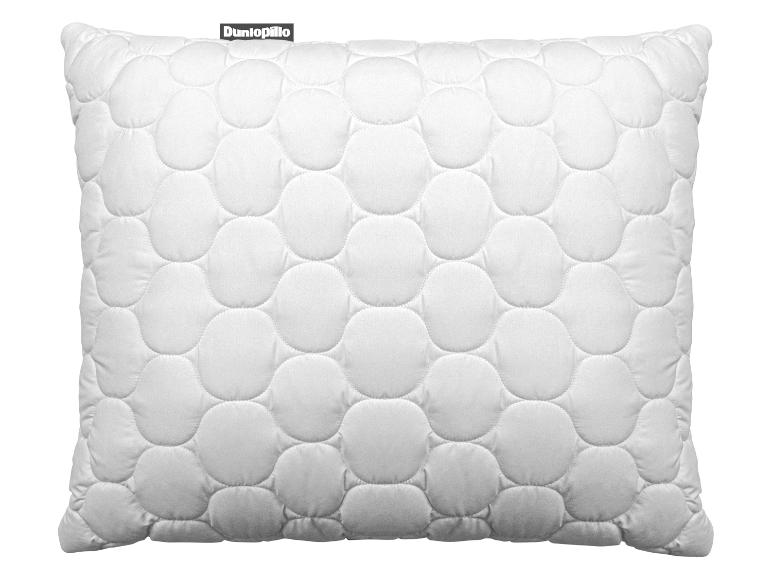 Weißes gestepptes Dunlopillo Kissen mit Kreismuster