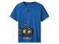 Blaues Kinder-T-Shirt mit U-Boot- und Tiermotiv, Aufschrift „DEEP SEA ADVENTURERS“.