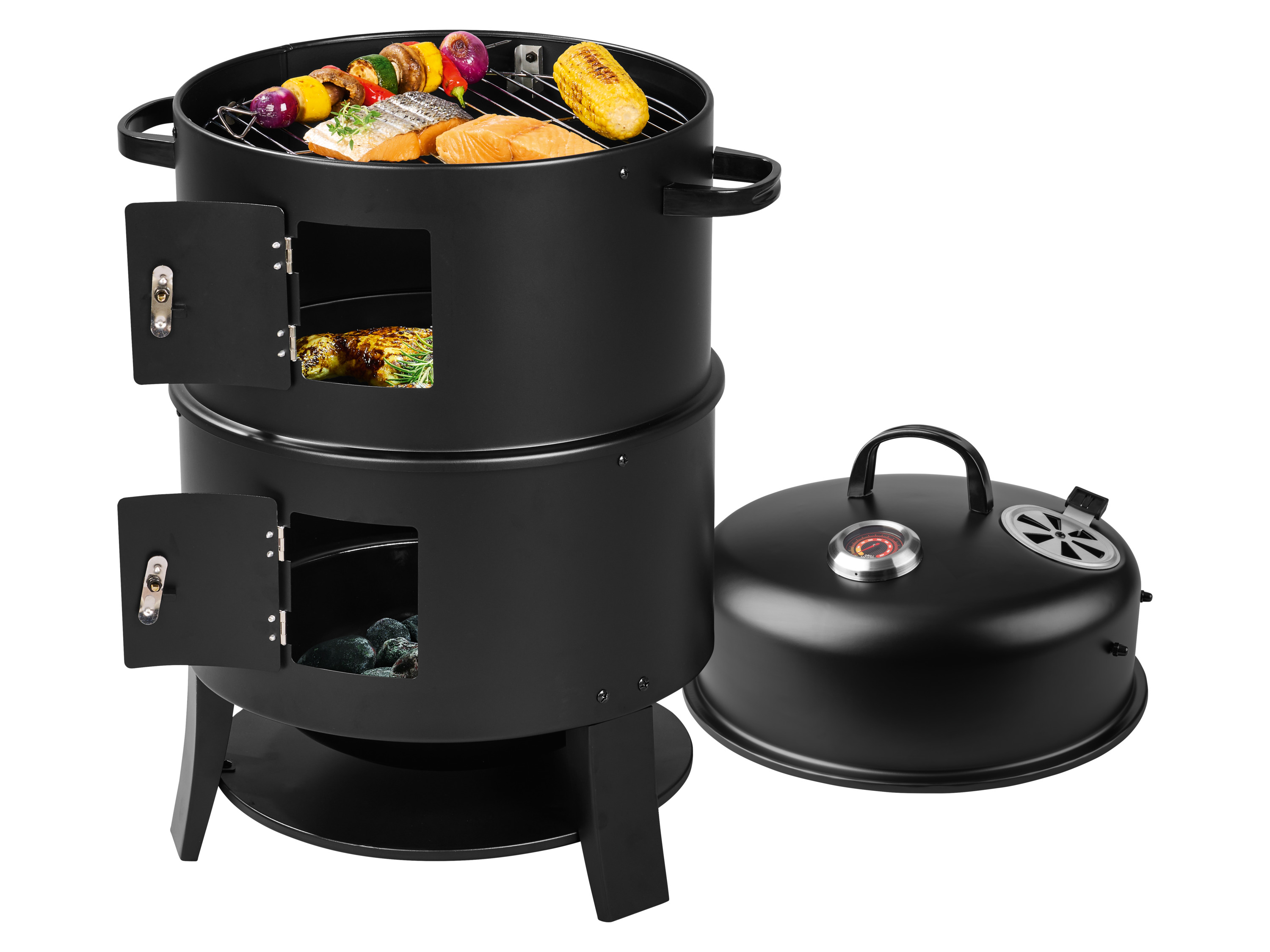 Thumbnail - GRILLMEISTER 3in1 Räucherofen