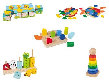 Playtive Legemosaik \ Bilder-Würfel \ Steckbrett \ Steck- und Stapeltiere \ Stapelturm