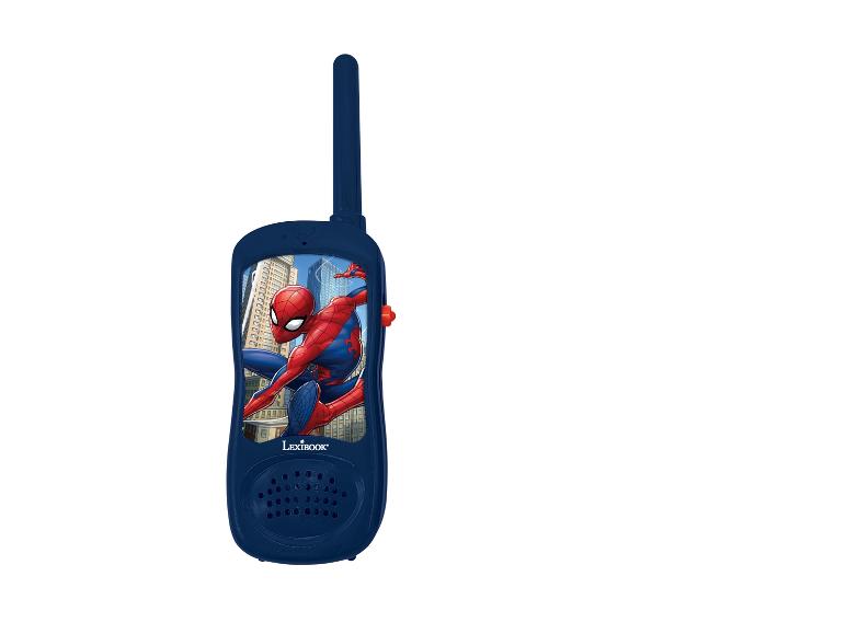 Lexibook Spiderman Walkie-Talkie, blau, mit Antenne.