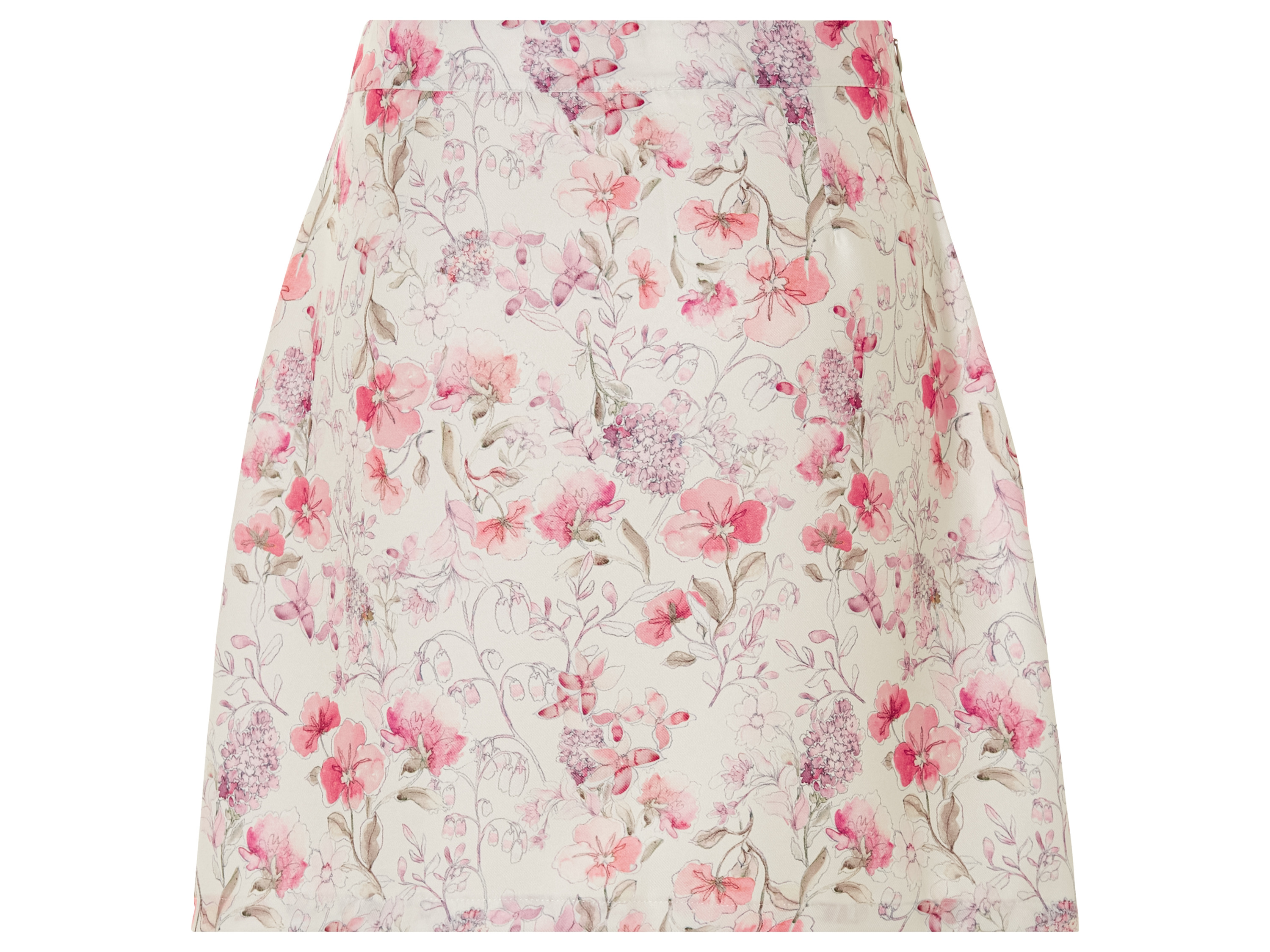 Thumbnail - esmara® Damen Rock Mini (36, Muster Blumen)