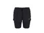 Schwarze 2-in-1-Laufshorts mit elastischem Bund und Kordelzug