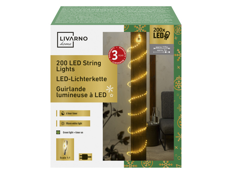 Gehe zu Vollbildansicht: LIVARNO home LED-Lichterschweif / LED-Lichterkette, 200 LEDs - Bild 16