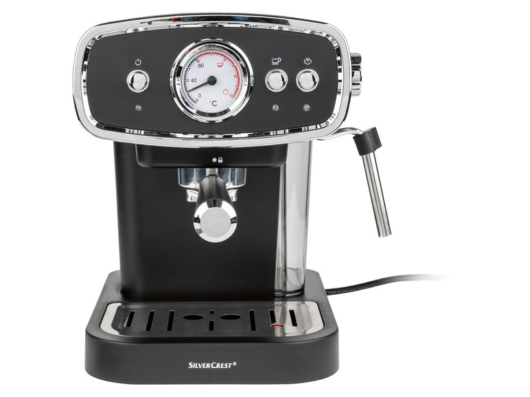 Gehe zu Vollbildansicht: SILVERCREST® KITCHEN TOOLS Espressomaschine »SEM 1050 B1«, mit Siebträger - Bild 9