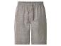 Graue Shorts mit elastischem Bund und Kordelzug.