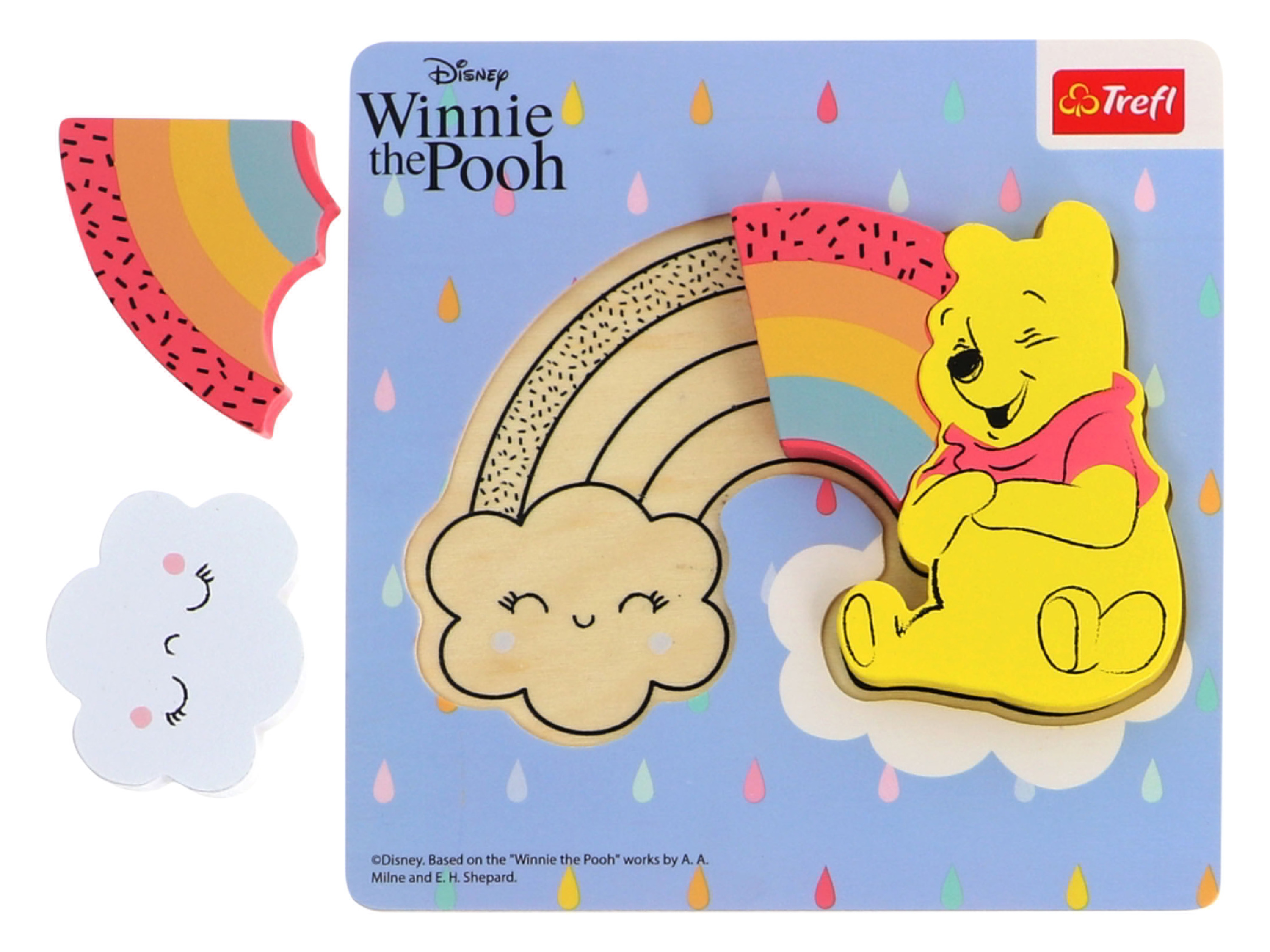 Trefl Holzpuzzle für die Kleinsten (Rainbow -Winnie the Pooh) | 05900511619928