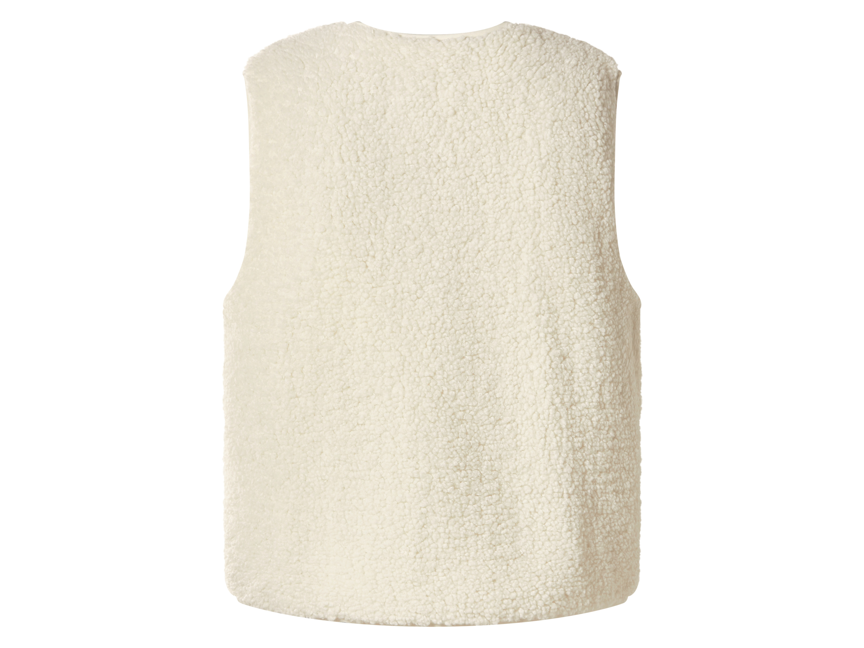 ESMARA® Damen Weste in Felloptik (Beige, L(44/46)) – Bild 3 von 3