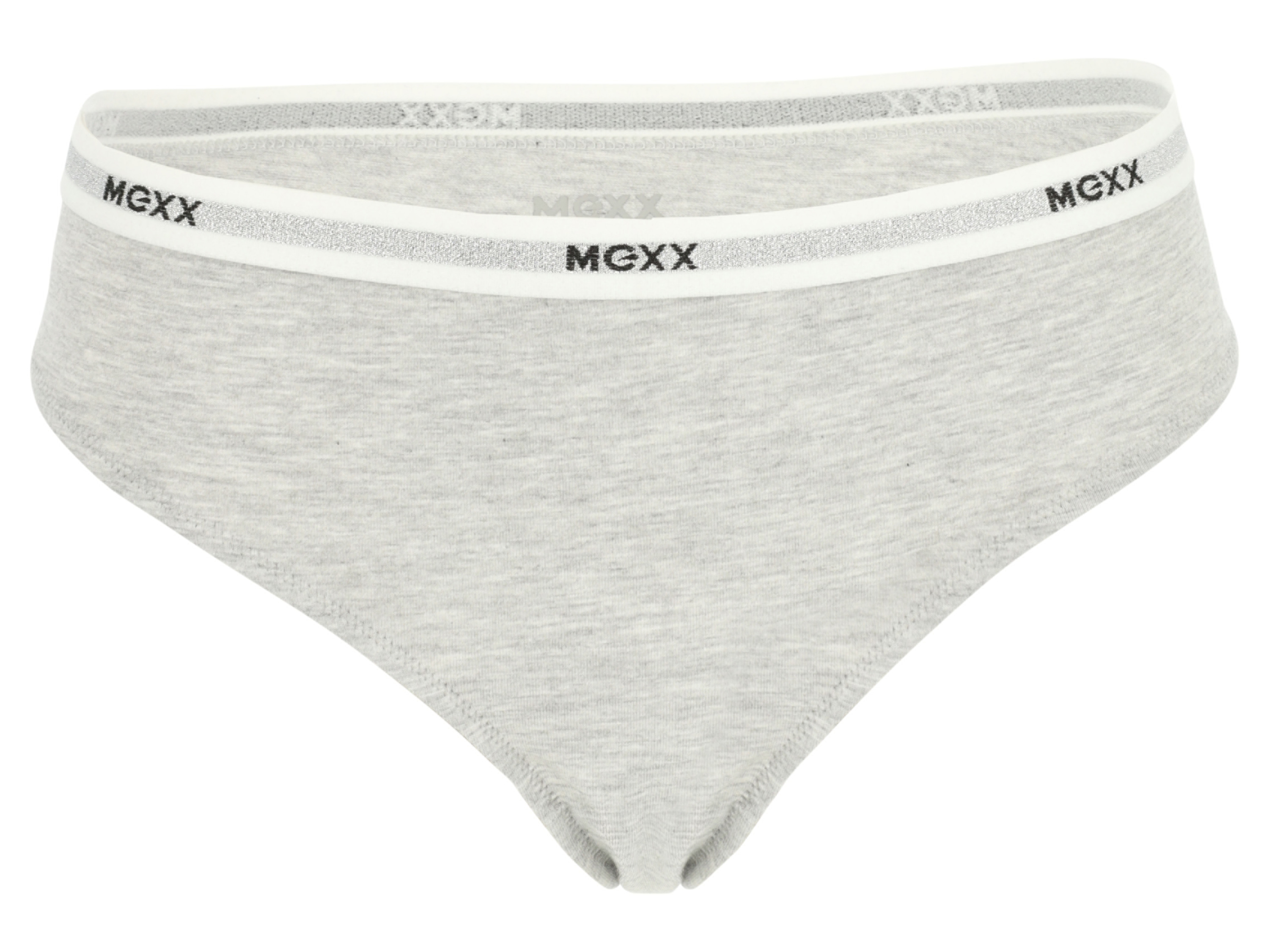 Thumbnail - MEXX Damen Slips, 3 Stück (Schwarz/Grau, L)