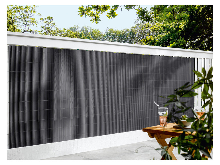 Gehe zu Vollbildansicht: LIVARNO home Sichtschutzmatte, mit Bambusoptik, 300 x 100 cm - Bild 3