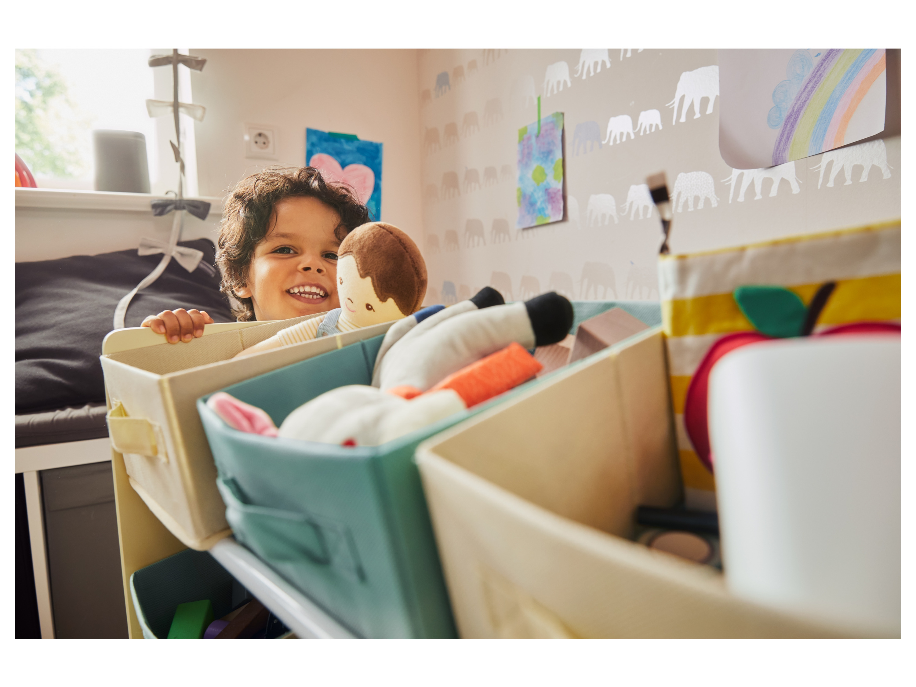 Thumbnail - LIVARNO home Kinder Aufbewahrungsregal (Regenbogen/gelb)